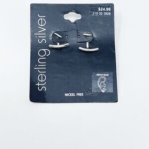 New Target Sterling Silver Earrings Nickel Free Post Back